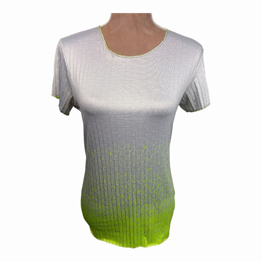 K-Swiss x Lucky In Love Women’s Medium Neon Yellow Athletic Tennis Top M